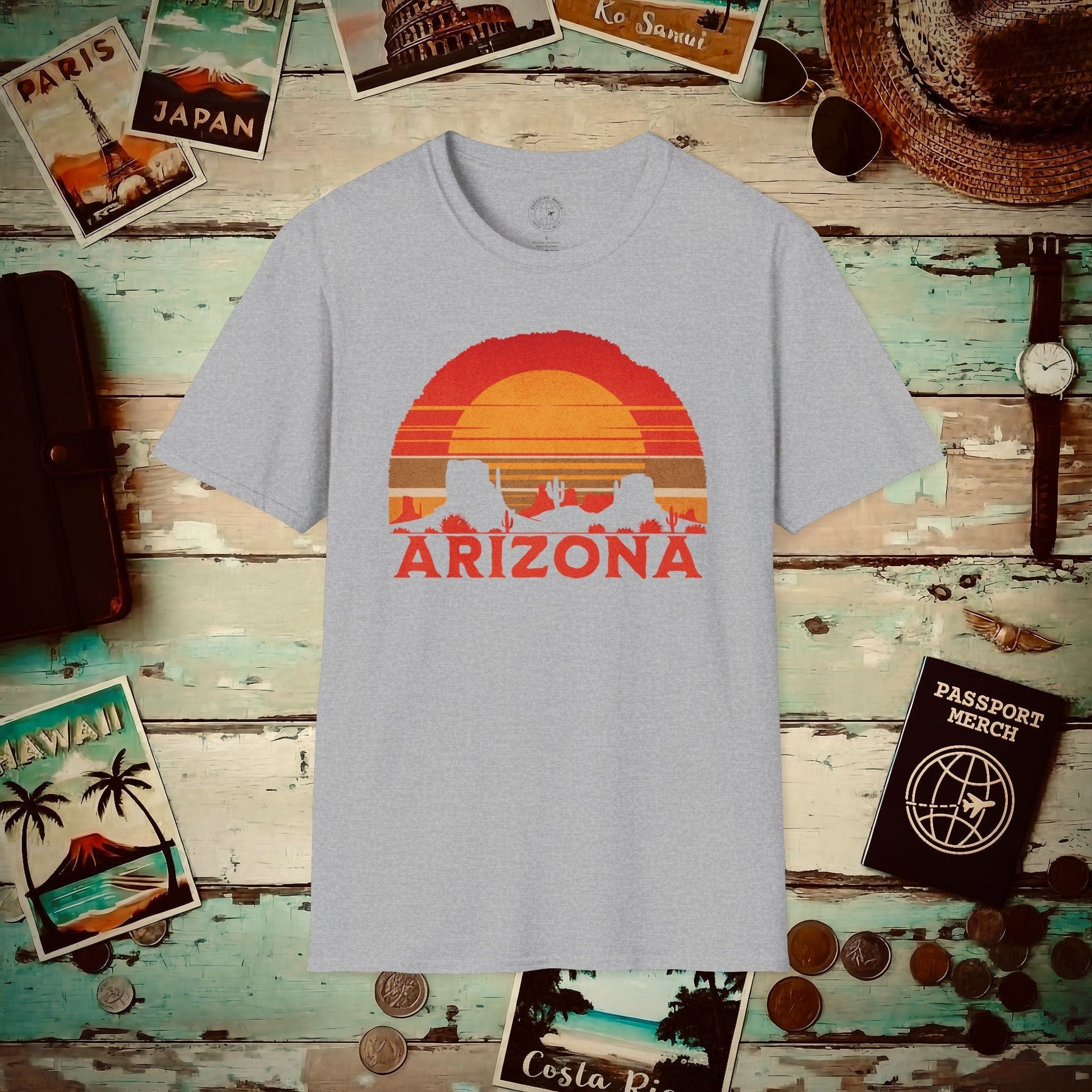 Vintage Arizona Sunset T-Shirt Sport Grey / S