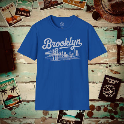 Vintage Brooklyn Monochrome, New York T-Shirt Royal / S