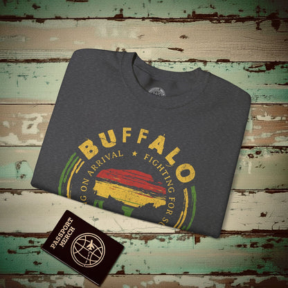 Vintage Buffalo Soldier, Jamaica Crewneck Dark Heather / S