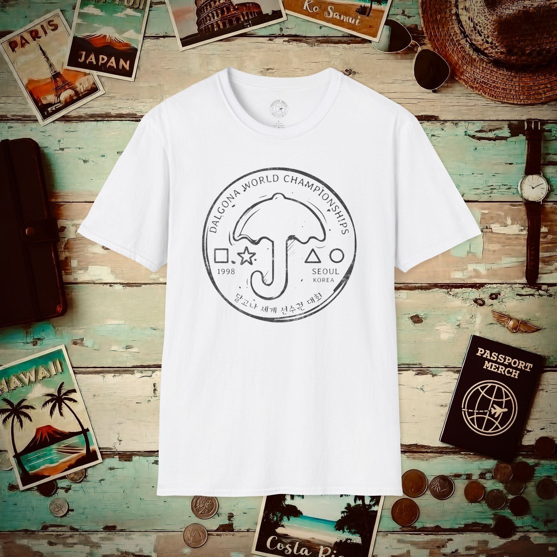 Vintage Dalgona World Championships, Seoul, South Korea T-Shirt White / S