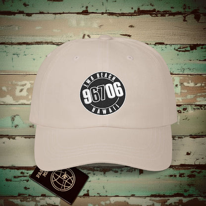 Vintage Ewa Beach Zip Code ("67" Pop Culture Edition), Hawaii Embroidered Hat Stone / One size