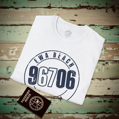 Vintage Ewa Beach Zip Code ("67" Pop Culture Edition), Hawaii T-Shirt White / S
