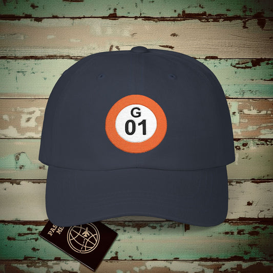 Vintage Ginza Line G-01 Shibuya Station, Japan Embroidered Hat Navy / One size