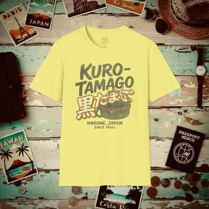 Vintage Hakone Kuro-Tamago, Japan T-Shirt Cornsilk / S