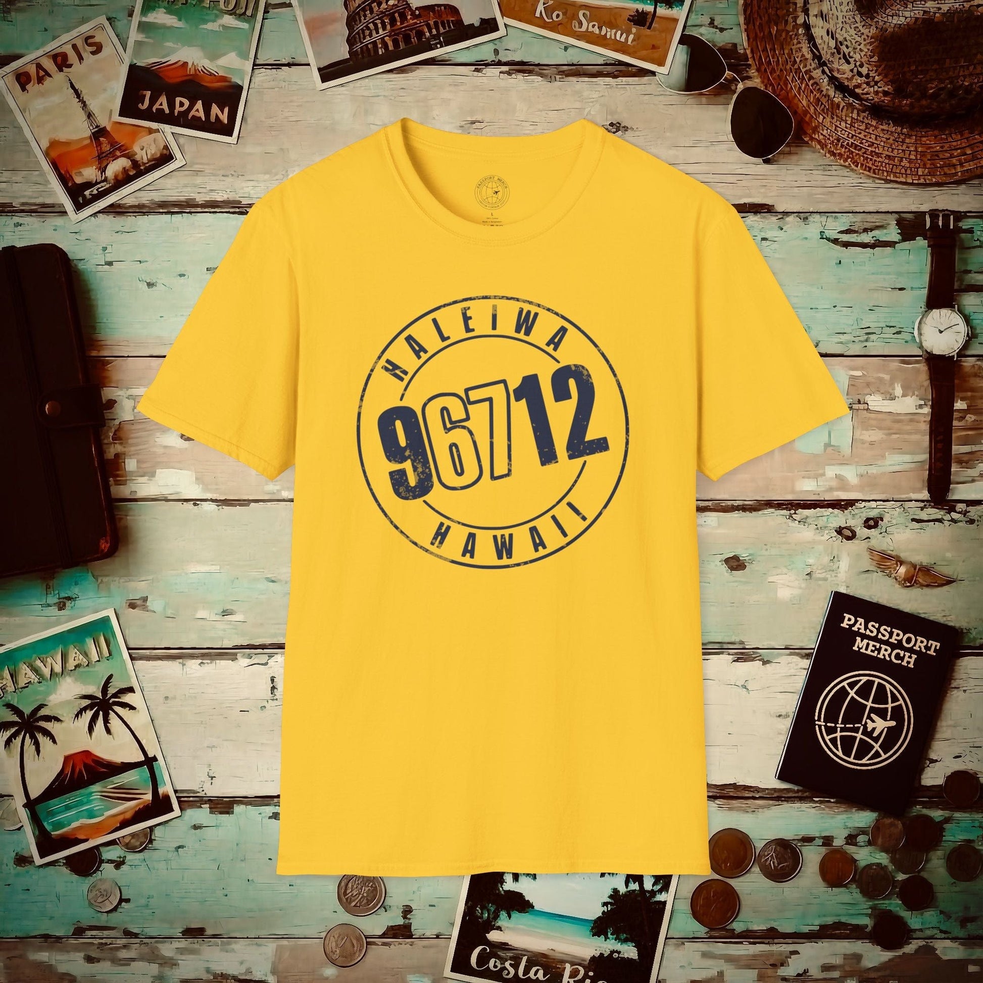 Vintage Haleiwa Zip Code ("67" Pop Culture Edition), Hawaii T-Shirt Daisy / S