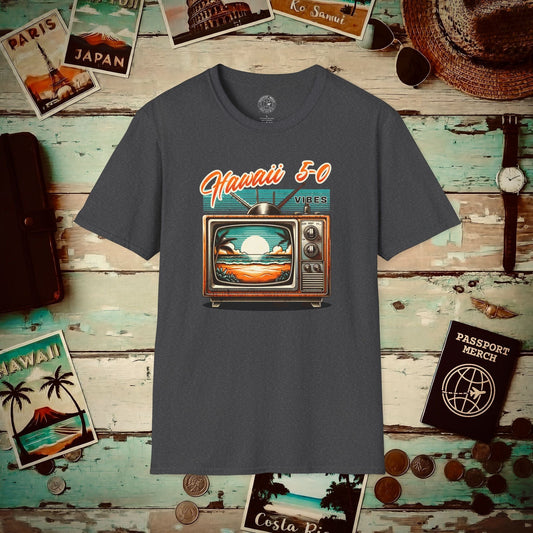 Vintage Hawaii 5-0 Vibes T-Shirt Dark Heather / S