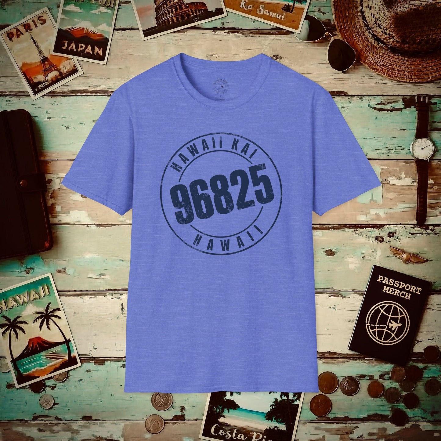 Vintage Hawaii Kai Zip Code (Fan Service), Hawaii T-Shirt Heather Royal / S