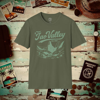 Vintage Iao Valley, Maui, Hawaii T-Shirt Military Green / S
