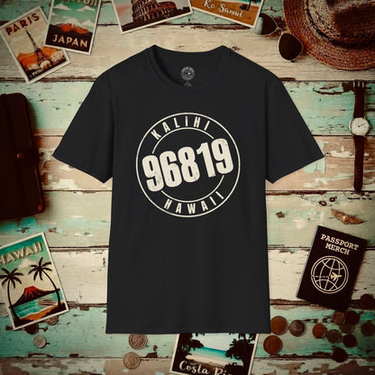 Vintage Kalihi Zip Code (Fan Service), Hawaii T-Shirt Black / S