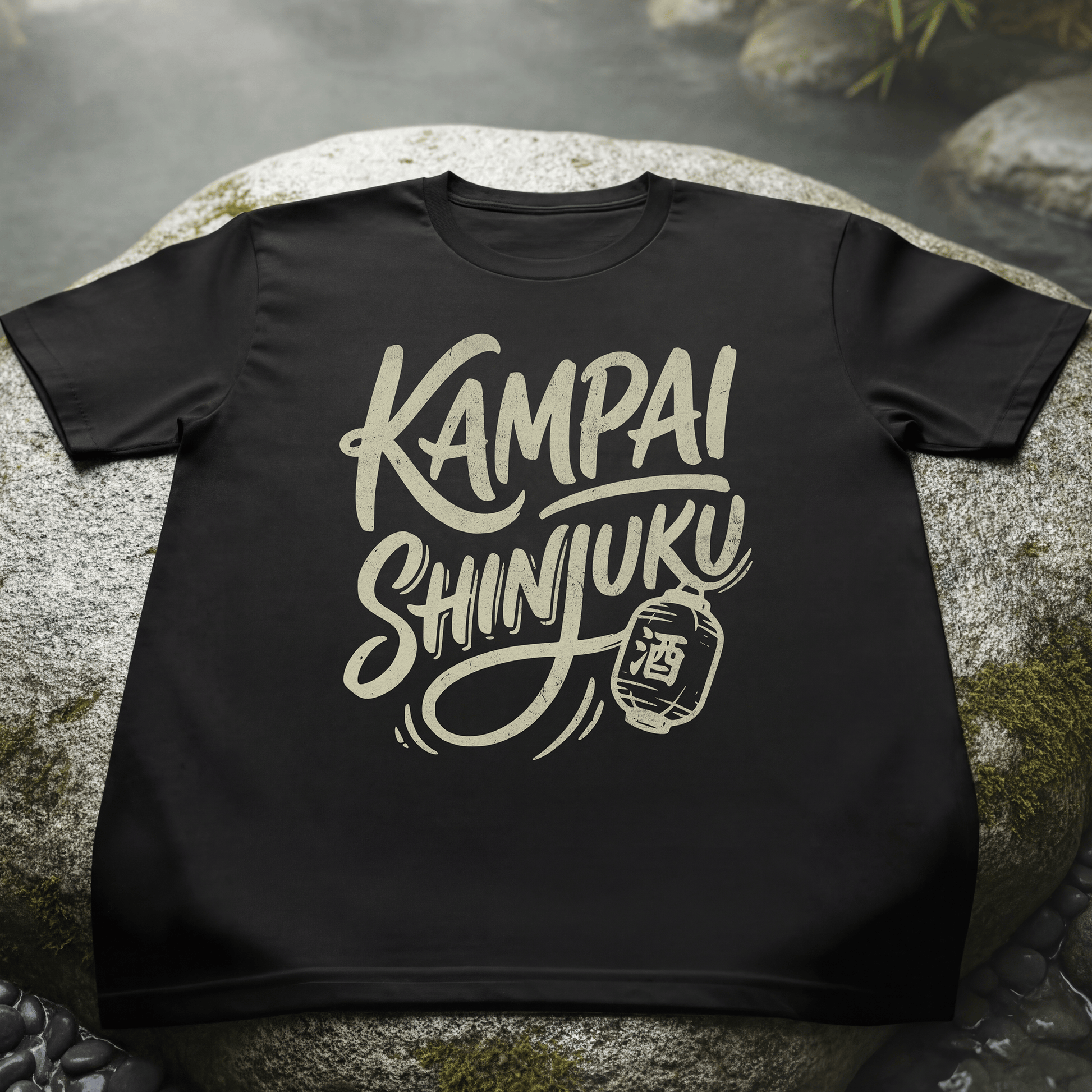 Vintage Kampai Shinjuku, Japan T-Shirt Black / S