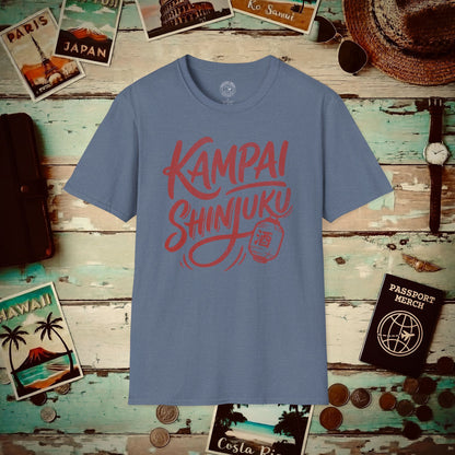 Vintage Kampai Shinjuku, Japan T-Shirt Heather Indigo / S