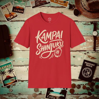 Vintage Kampai Shinjuku, Japan T-Shirt Red / S