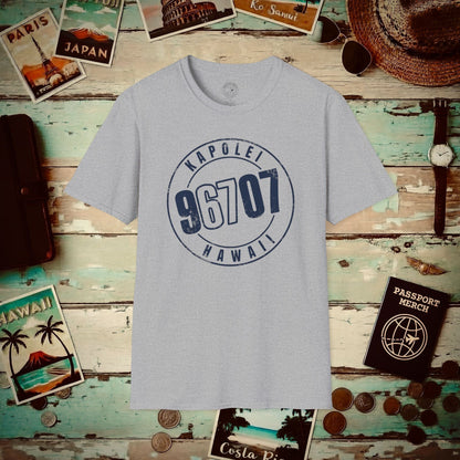 Vintage Kapolei Zip Code ("67" Pop Culture Edition), Hawaii T-Shirt Sport Grey / S