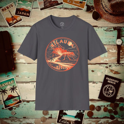 Vintage Kilauea Eruption, Hawaii T-Shirt Charcoal / S