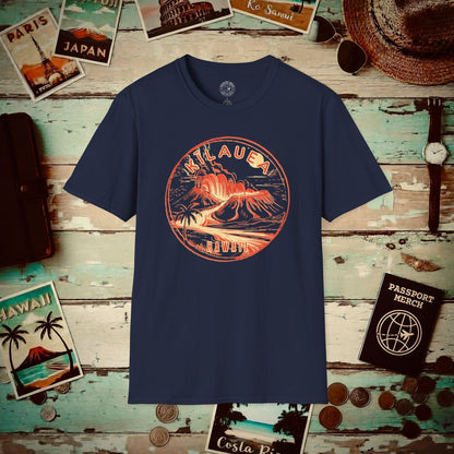 Vintage Kilauea Eruption, Hawaii T-Shirt Navy / S