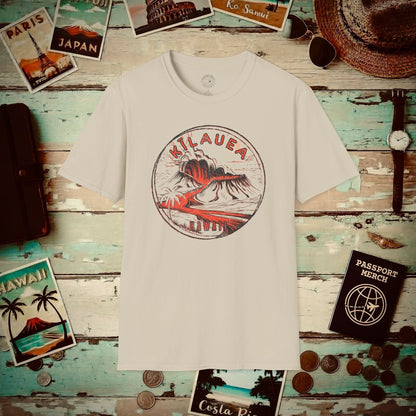 Vintage Kilauea Eruption, Hawaii T-Shirt Sand / S