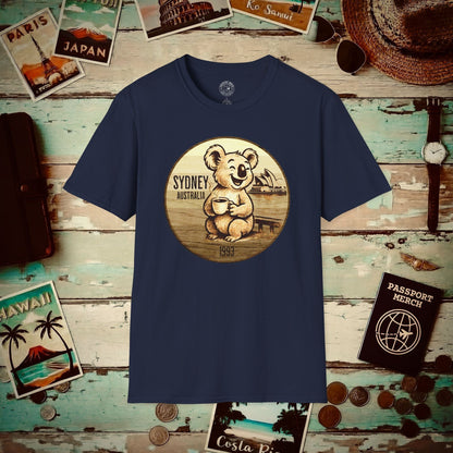 Vintage Koala & Coffee in Sydney, Australia T-Shirt Navy / S