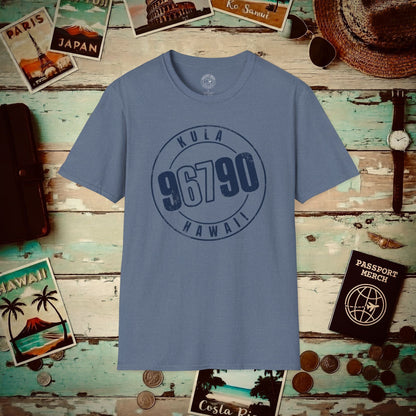Vintage Kula Zip Code ("67" Pop Culture Edition), Hawaii T-Shirt Heather Indigo / S