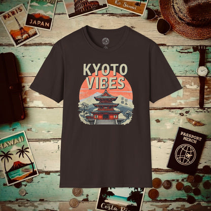 Vintage Kyoto Vibes, Japan T-Shirt Dark Chocolate / S