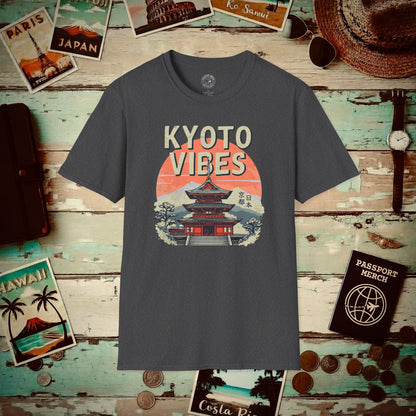 Vintage Kyoto Vibes, Japan T-Shirt Dark Heather / S