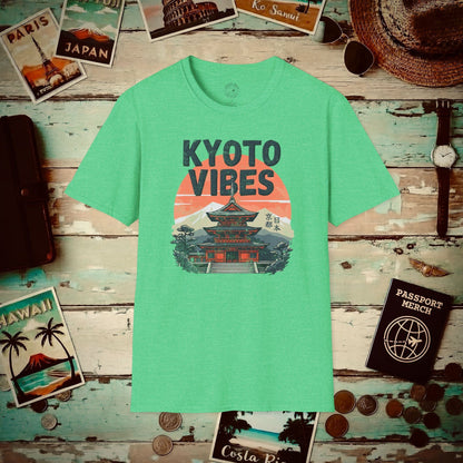 Vintage Kyoto Vibes, Japan T-Shirt Heather Irish Green / S
