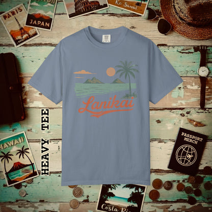 Vintage Lanikai, Oahu, Hawaii Heavy Tee Blue Jean / S