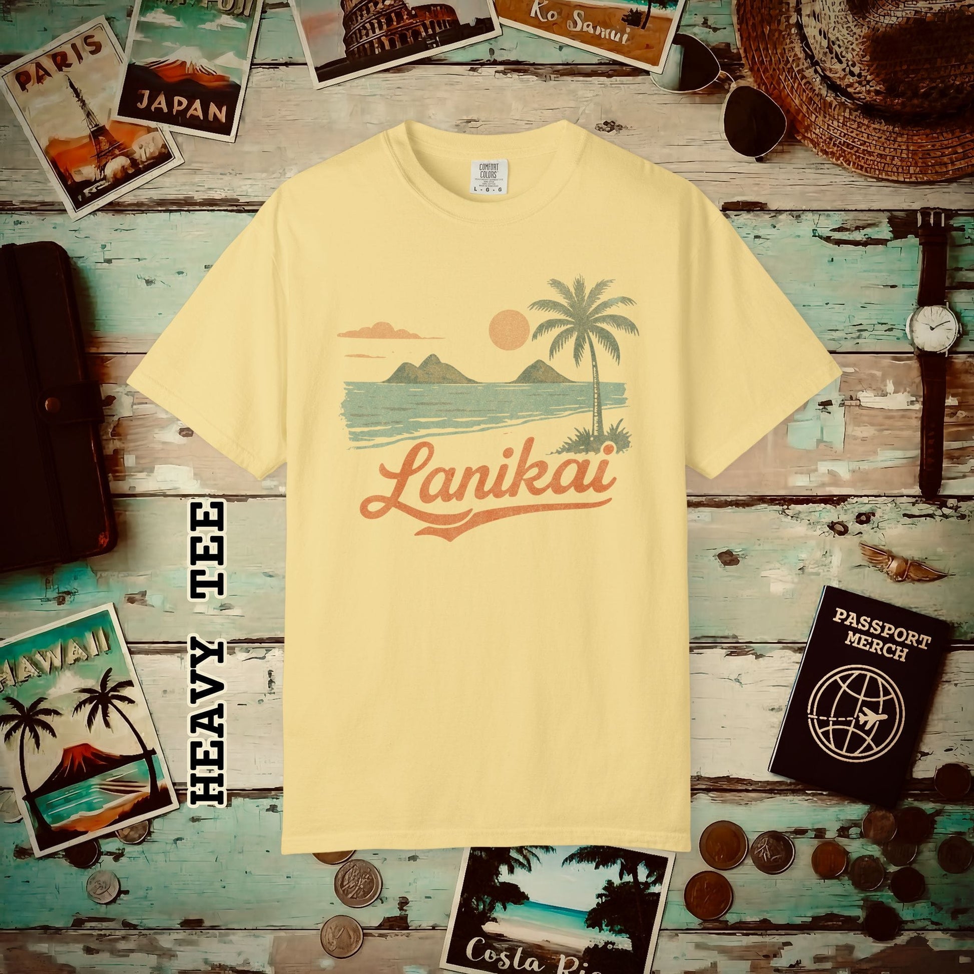Vintage Lanikai, Oahu, Hawaii Heavy Tee Butter / S