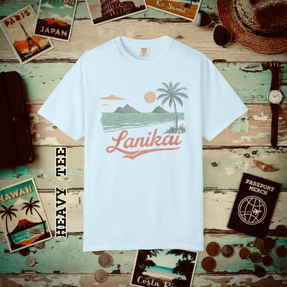 Vintage Lanikai, Oahu, Hawaii Heavy Tee Chambray / S