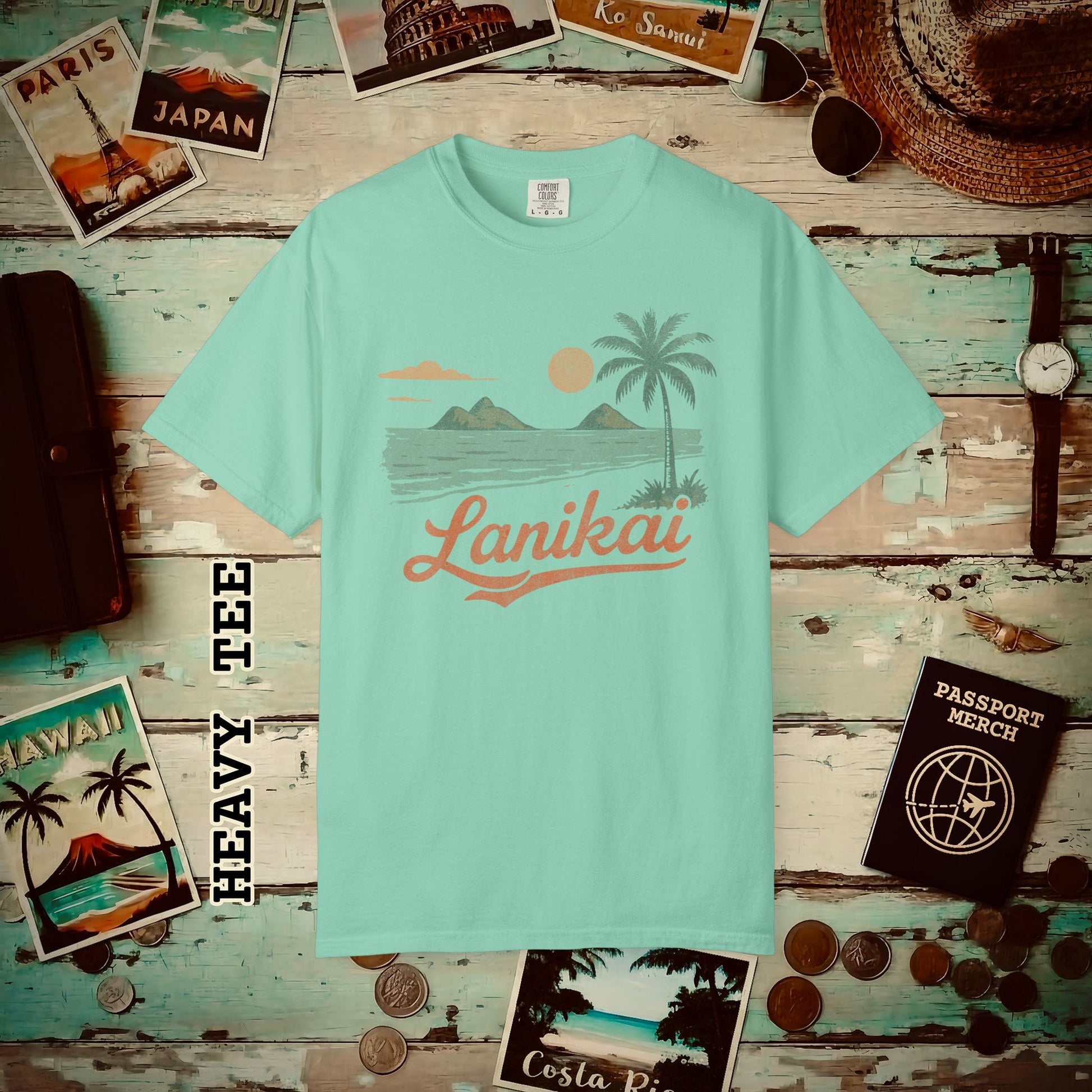 Vintage Lanikai, Oahu, Hawaii Heavy Tee Island Reef / S