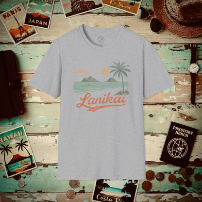 Vintage Lanikai, Oahu, Hawaii T-Shirt Sport Grey / S
