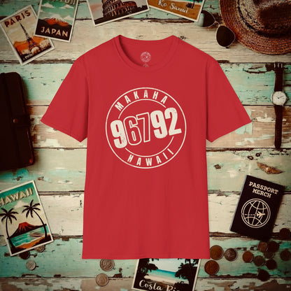 Vintage Makaha Zip Code ("67" Pop Culture Edition), Hawaii T-Shirt Red / S