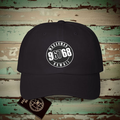 Vintage Makawao Zip Code ("67" Pop Culture Edition), Hawaii Embroidered Hat Black / One size