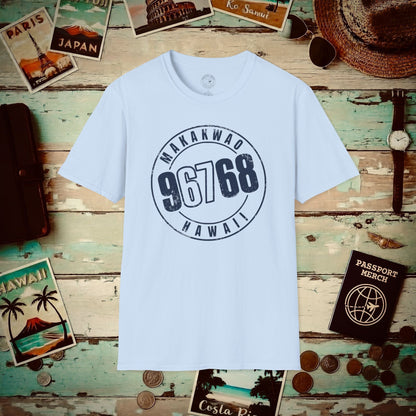 Vintage Makawao Zip Code ("67" Pop Culture Edition), Hawaii T-Shirt Light Blue / S
