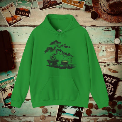 Vintage Matcha Zen, Japan Hoodie Irish Green / S