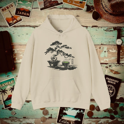Vintage Matcha Zen, Japan Hoodie Sand / S