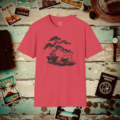 Vintage Matcha Zen, Japan T-Shirt Heather Red / S