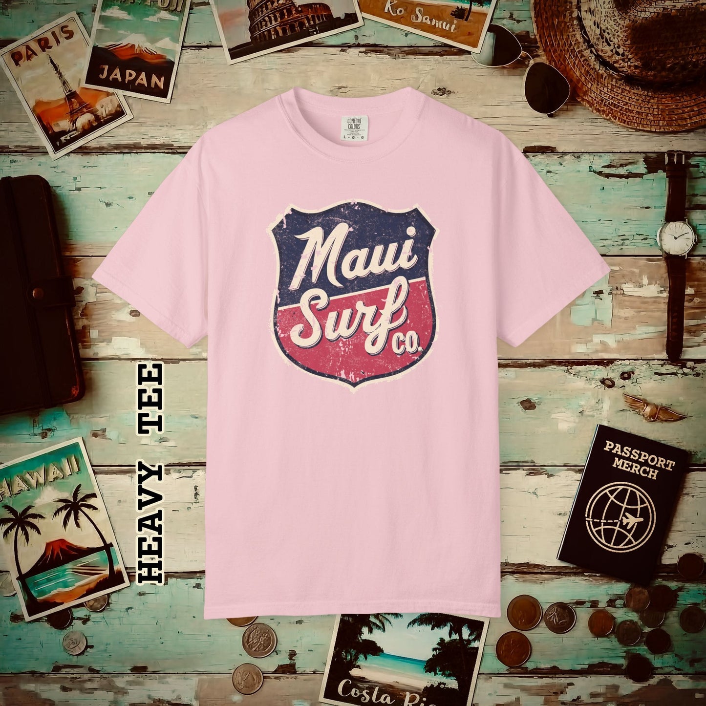Vintage Maui Surf Co. Shield Hawaii Heavy Tee Blossom / S
