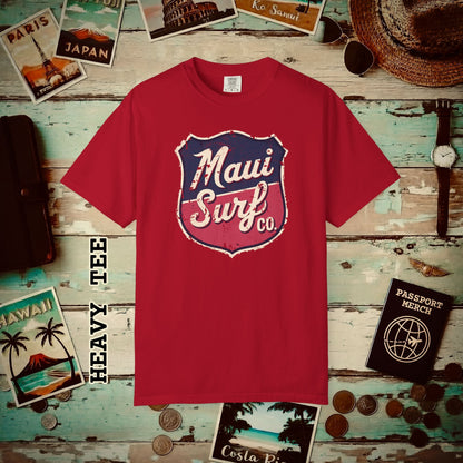 Vintage Maui Surf Co. Shield Hawaii Heavy Tee Red / S