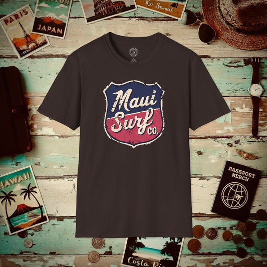 Vintage Maui Surf Co. Shield Hawaii T-Shirt Dark Chocolate / S
