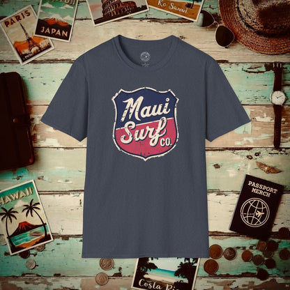 Vintage Maui Surf Co. Shield Hawaii T-Shirt Heather Navy / S