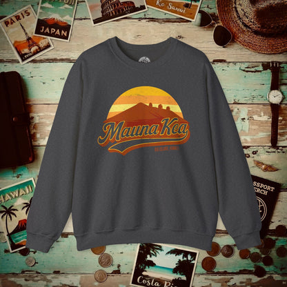 Vintage Mauna Kea, Big Island, Hawaii Crewneck Dark Heather / S