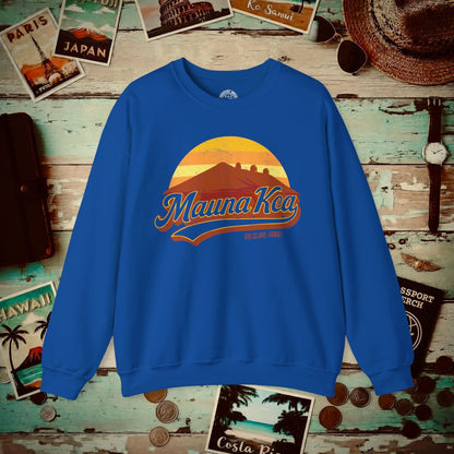Vintage Mauna Kea, Big Island, Hawaii Crewneck Royal / S