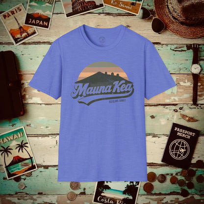 Vintage Mauna Kea, Big Island, Hawaii T-Shirt Heather Royal / S