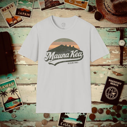 Vintage Mauna Kea, Big Island, Hawaii T-Shirt Ice Grey / S