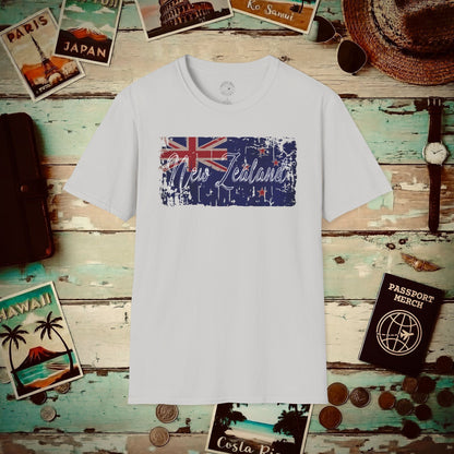 Vintage New Zealand Flag T-Shirt Ice Grey / S