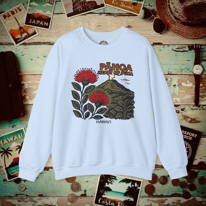 Vintage Pahoa, Heart of Puna, Hawaii Crewneck Light Blue / S