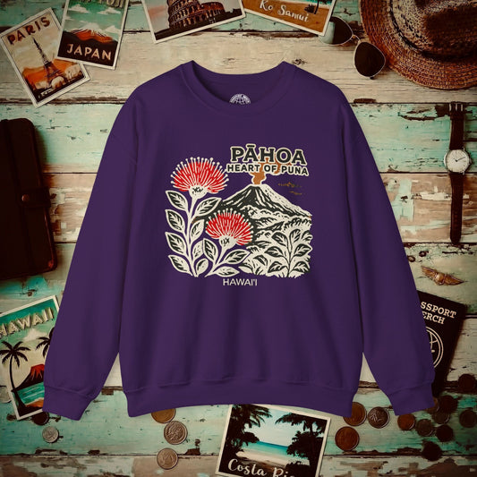 Vintage Pahoa, Heart of Puna, Hawaii Crewneck Purple / S