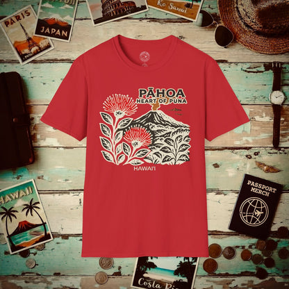 Vintage Pahoa, Heart of Puna, Hawaii T-Shirt Red / S