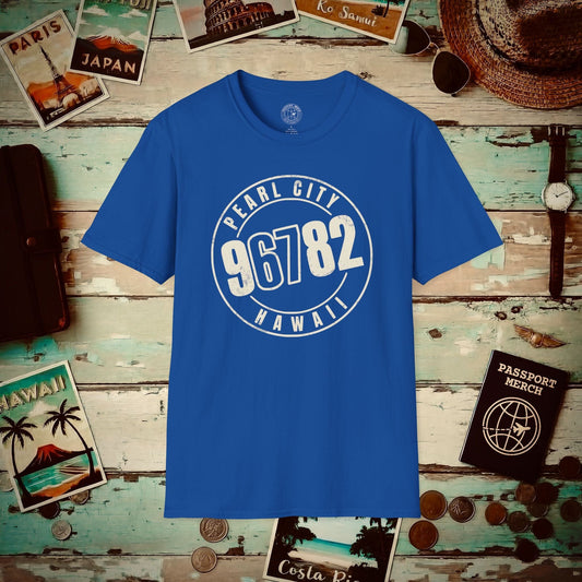 Vintage Pearl City Zip Code ("67" Pop Culture Edition), Hawaii T-Shirt Royal / S