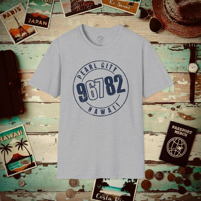 Vintage Pearl City Zip Code ("67" Pop Culture Edition), Hawaii T-Shirt Sport Grey / S